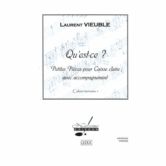 Vieuble-Qu'est-ce? Cahier ternaire 1 (S-n2)-SD/Mall. inst. or PN