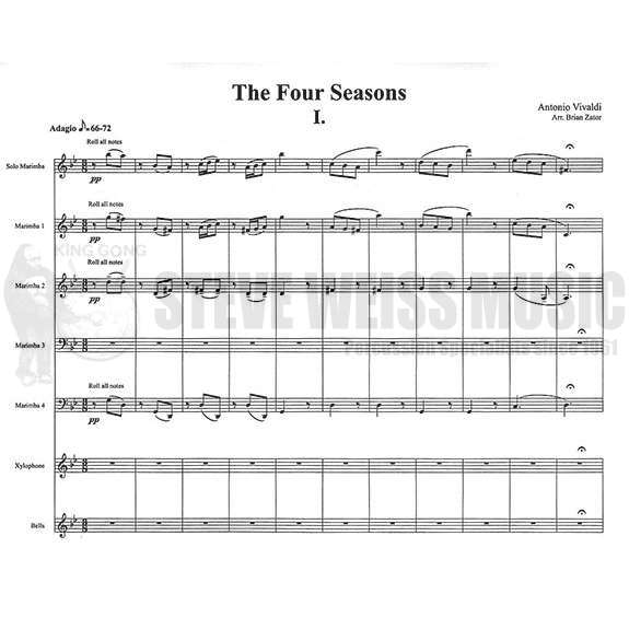 Vivaldi-Summer from Four Seasons arr. Zator (SP)-M/6 mall . inst.