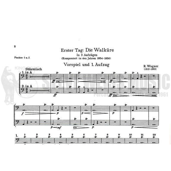 Wagner/Behsing-vol. 2 Timpani & Percussion Excerpts