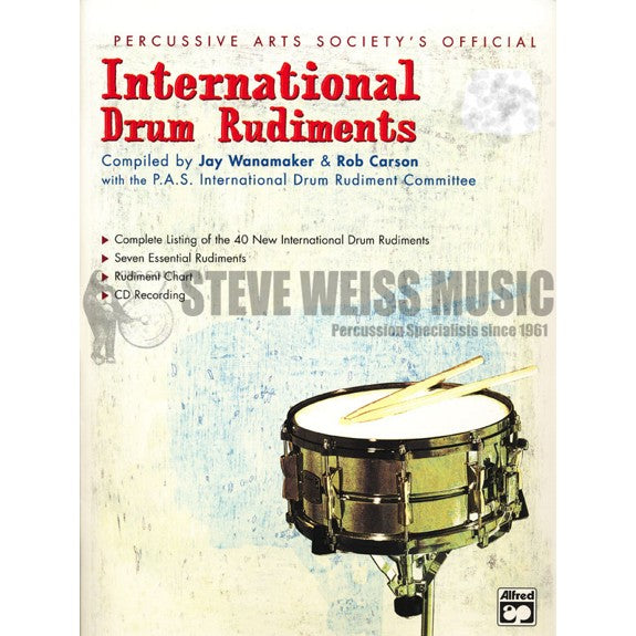 Wanamaker-International Drum Rudiments (book & DVD)