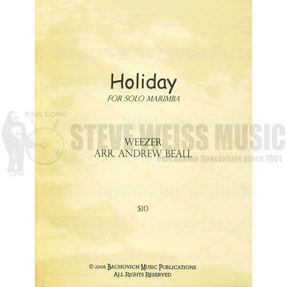 Weezer/Beall-Holiday for Solo Marimba-M