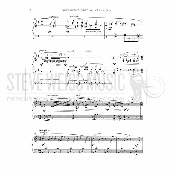 Weiss/Thiele-What a Wonderful World arr.Stopa-M