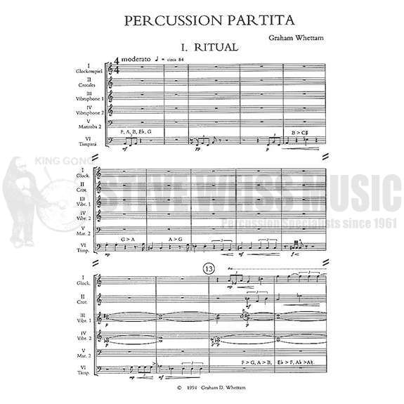Whettam-Percussion Partita (SP)-B/2V/2C/Cro/2X/2M/P