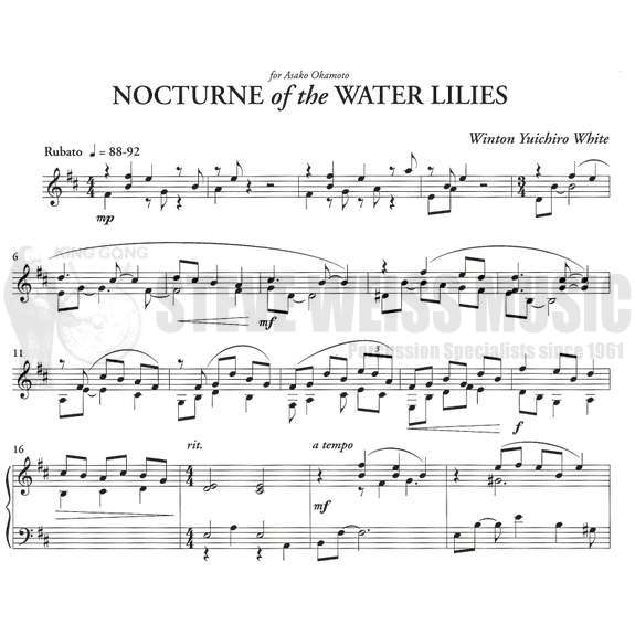 White-Nocturne of the Waterlilies -M