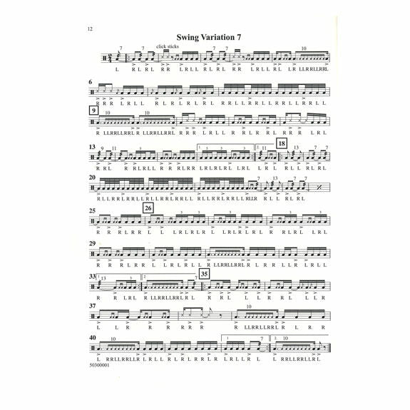 Wilcoxon-Downfall of Paris: Swing Variations for Snare Drum-SD/opt. PICC