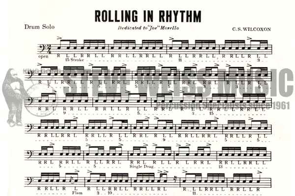 Wilcoxon-Rolling in Rhythm (Snare Drum Solo Only)