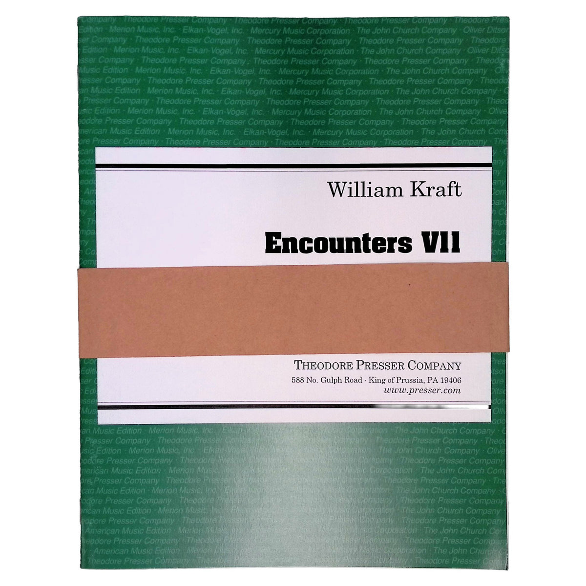 William Kraft Encounters VII for Percussion Ensemble