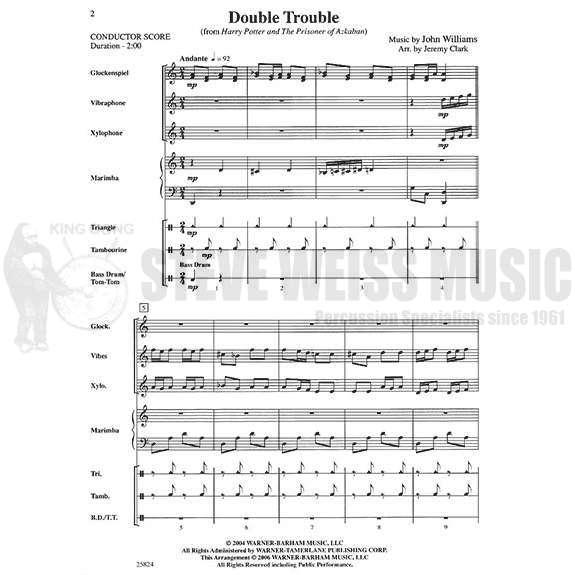 Williams, J.-Double Trouble arr. Clark (SP)-B/V/X/M/P