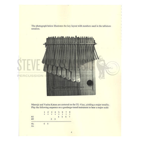 Williams-Tablature Transcription For Mbira Dzavadzimu vol. 1