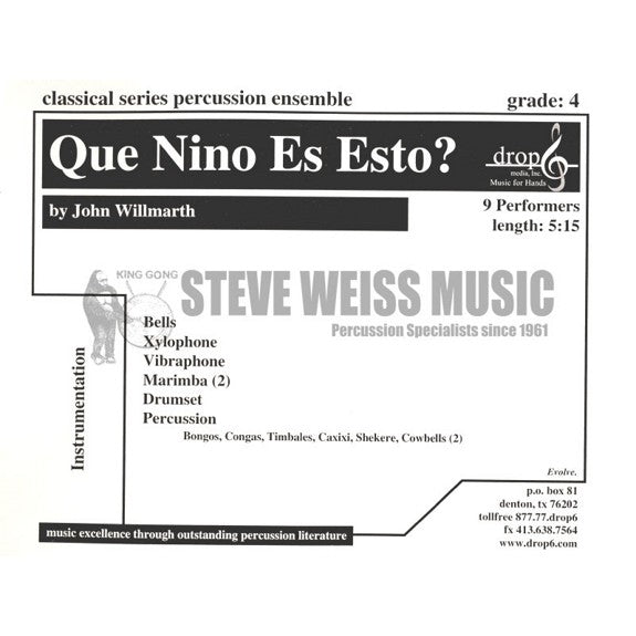 Willmarth-Que Nino Es Esto? (SP)-B/X/V/2M/DS/P