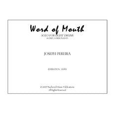 Word of Mouth by Joseph Pereira