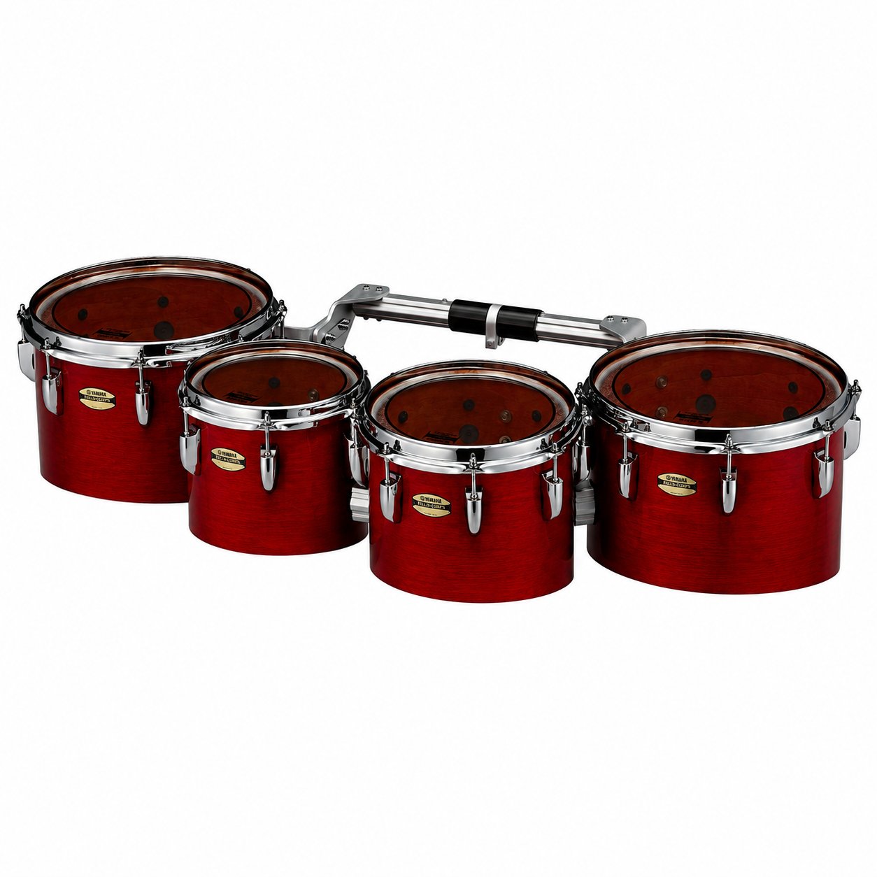 Yamaha 8400 Field-Corps Large Tenors Red Forest 10-12-13-14 MTD-0234R Angle