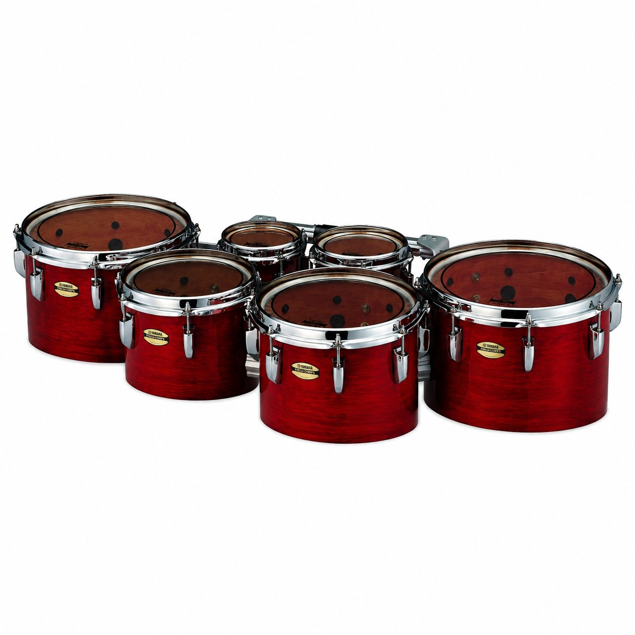 Yamaha 8400 Field-Corps Small Tenors Red Forest 6-8-10-12-13-14 MTD-680234R Angle