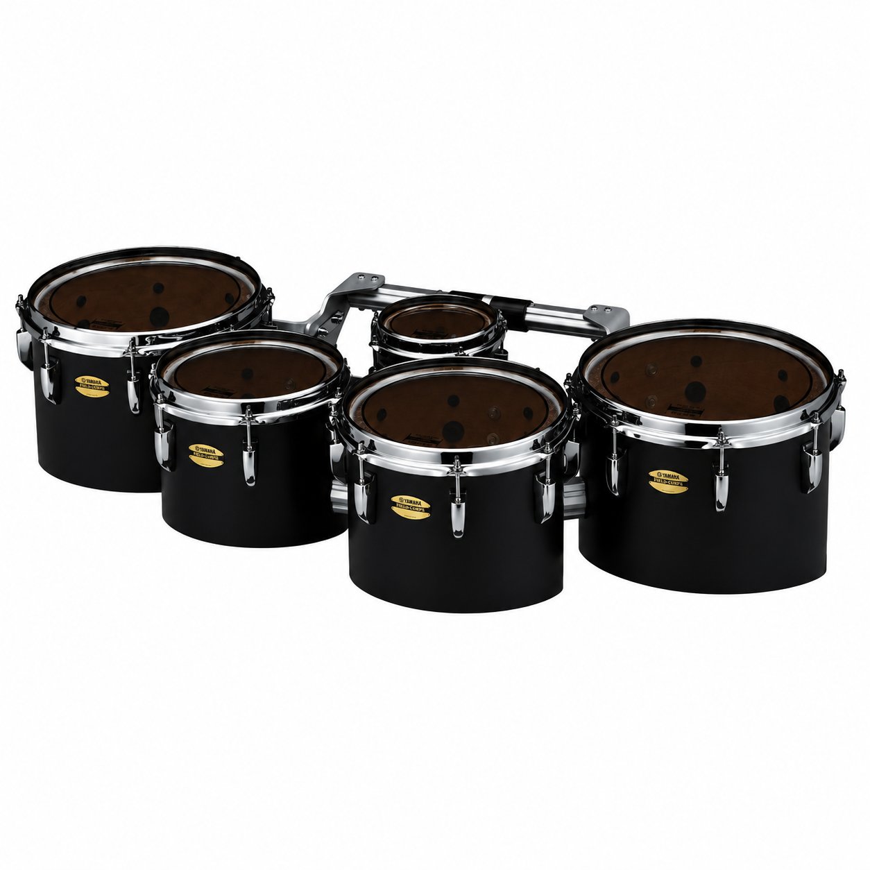 Yamaha 8400 Series Field-Corps Marching Tenor Set Black Forest-6-10-12-13-14 MTD-60234B Angle