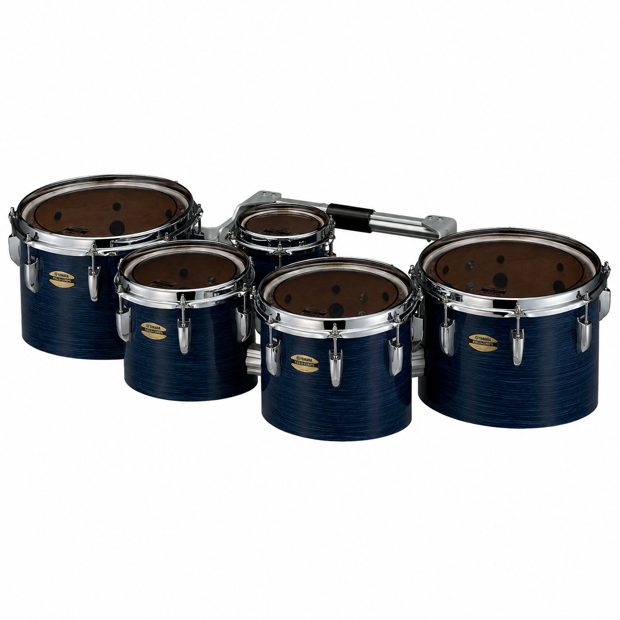 Yamaha 8400 Series Field-Corps Marching Tenor Set Blue Forest 6-10-12-13-14 Angle MTD-60234BU