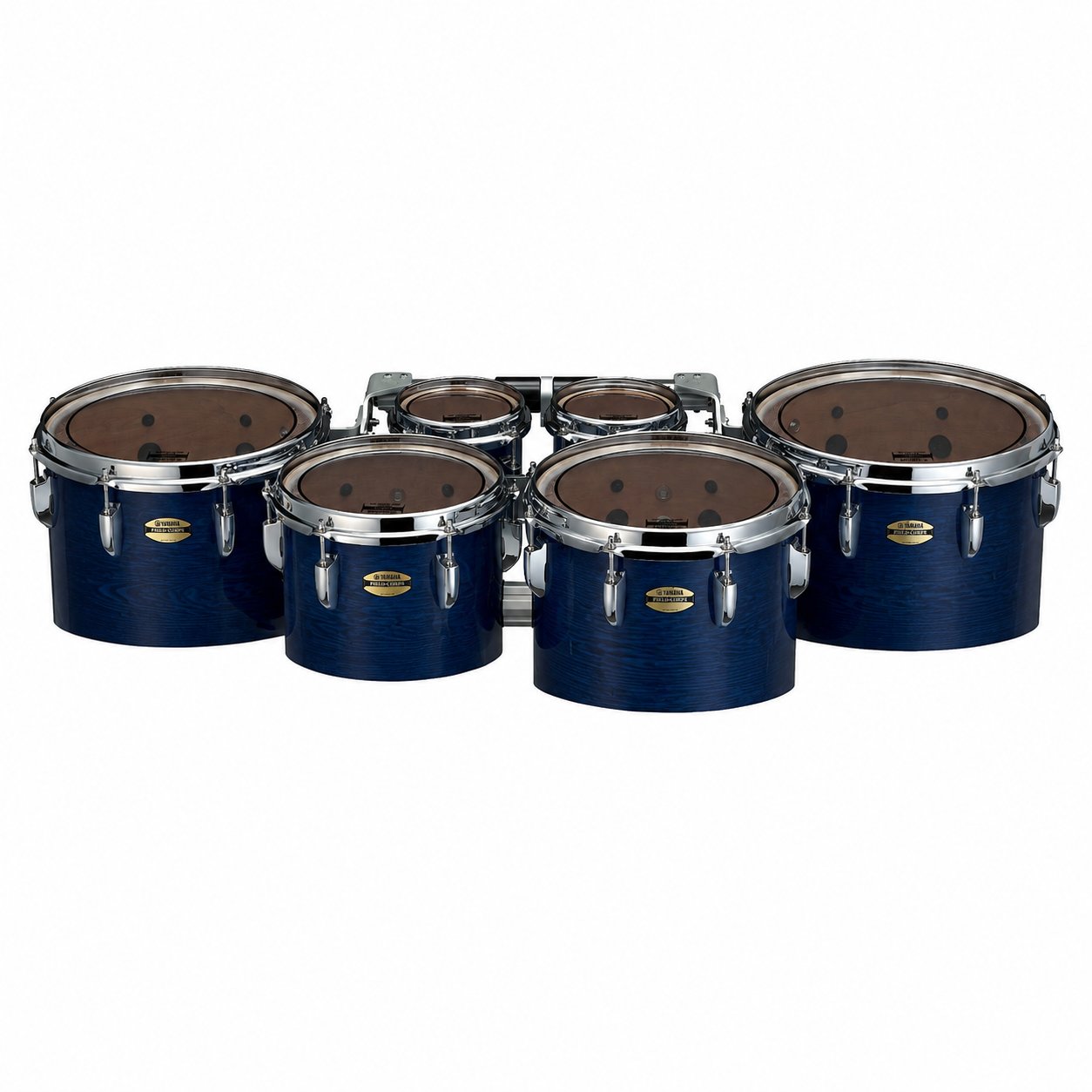 Yamaha 8400 Series Field-Corps Marching Tenor Set Blue Forest 6-6-10-12-13-14 MTD-660234BU Front