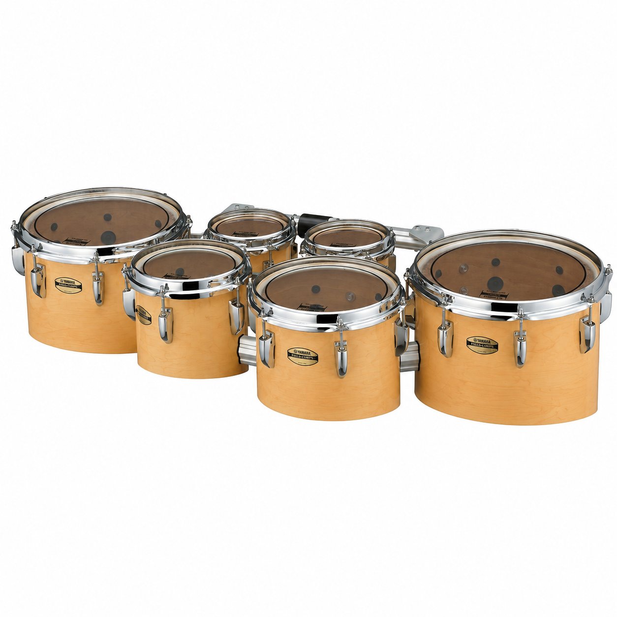 Yamaha 8400 Series Field-Corps Marching Tenor Set natural Forest-6-6-8-10-12-13 MTD-668023NF Angle