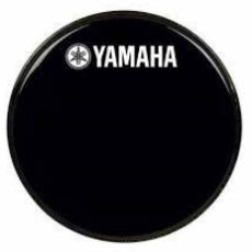 18" Yamaha Logo Ebony Marching Bass Drum Head