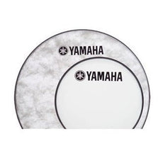Yamaha Ambassador Smooth White Marching Bass Drumhead with Logo - 36"