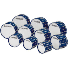 Yamaha Field-Corps Marching Bass Drum - 32" - Blue Forest