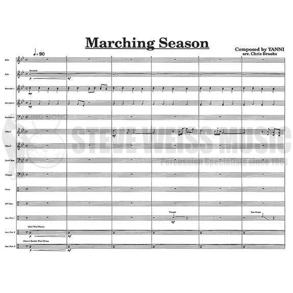 Yanni-Marching Season arr. Brooks (SP)-B/V/X/2M/5T/P