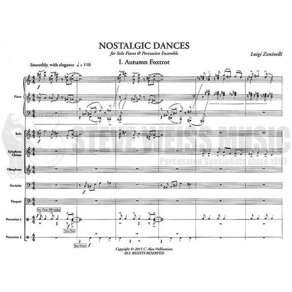 Zaninelli-Nostalgic Dances (SP)-B/V/C/X/M/P/4T/Solo PN