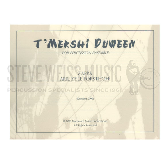Zappa-T'Mershi Duween arr. Forsthoff (SP)-B/V/X/2M/DS/P