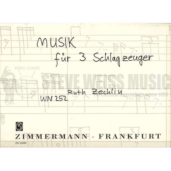 Zechlin-Music fur 3 Schlagzeuger (Music for 3 percussionists)SP