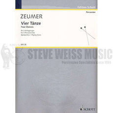 Zeumer-Four Dances for 3 Percussionist(S-n3)