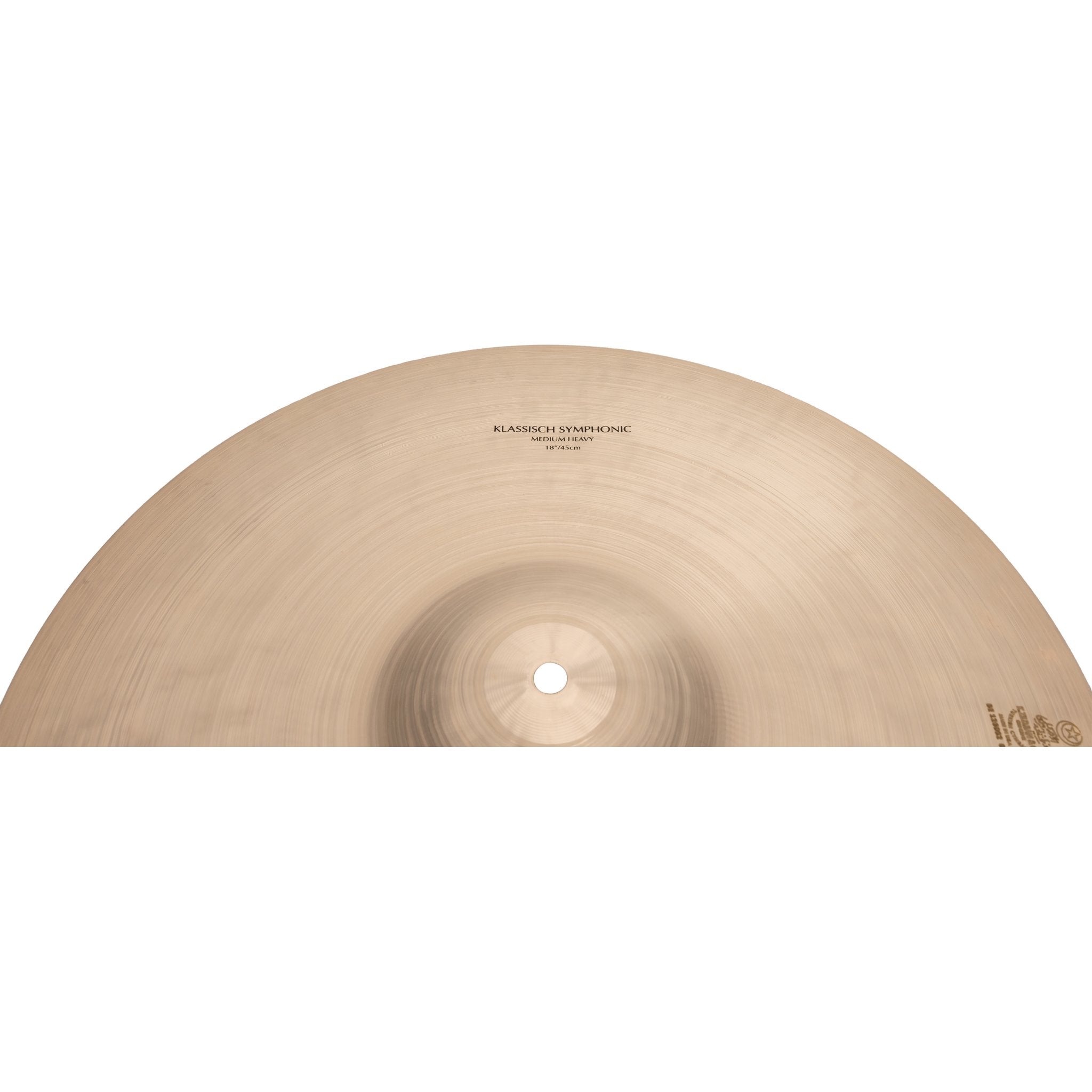 Zildjian 18" K Klassisch Symphonic Medium Heavy Cymbals Bell