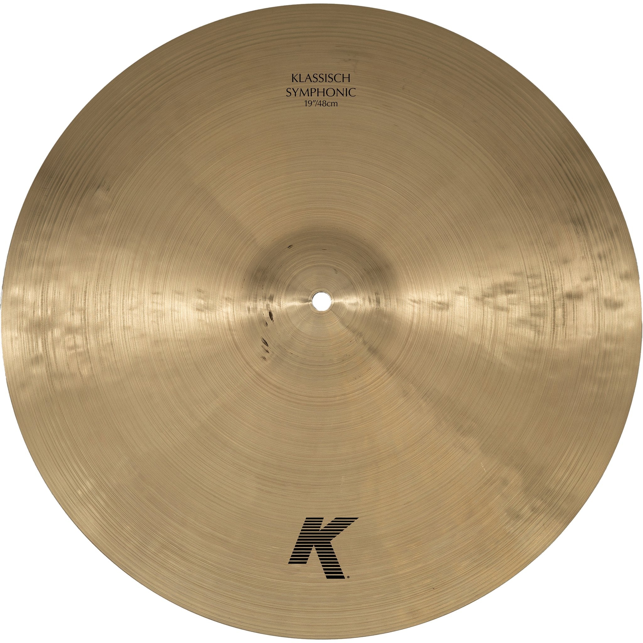 Zildjian 19" K Klassisch Symphonic Suspended Cymbal Top