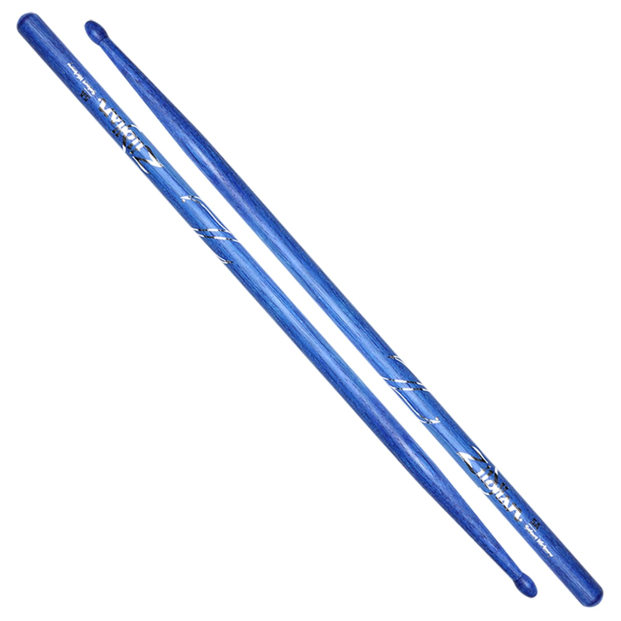 Zildjian 5a Blue Wood Tip Drumsticks z5abu