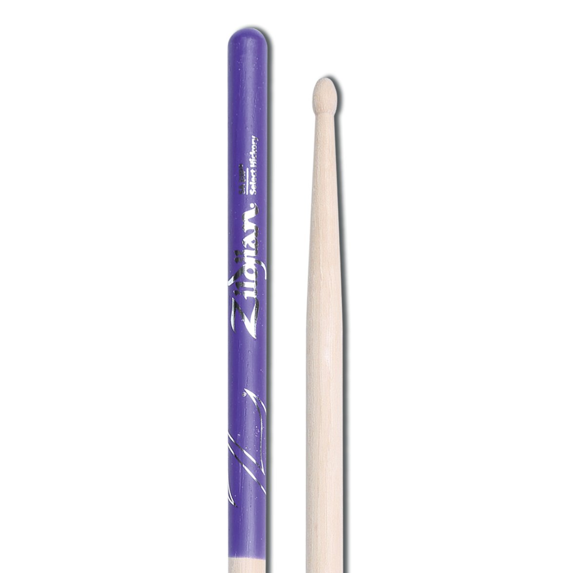 Zildjian 5A Purple DIP Wood Tip Drumsticks - Image 2