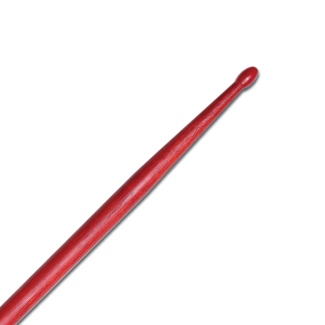 Zildjian 5B Red Finish Nylon Tip Drumsticks - Image 3