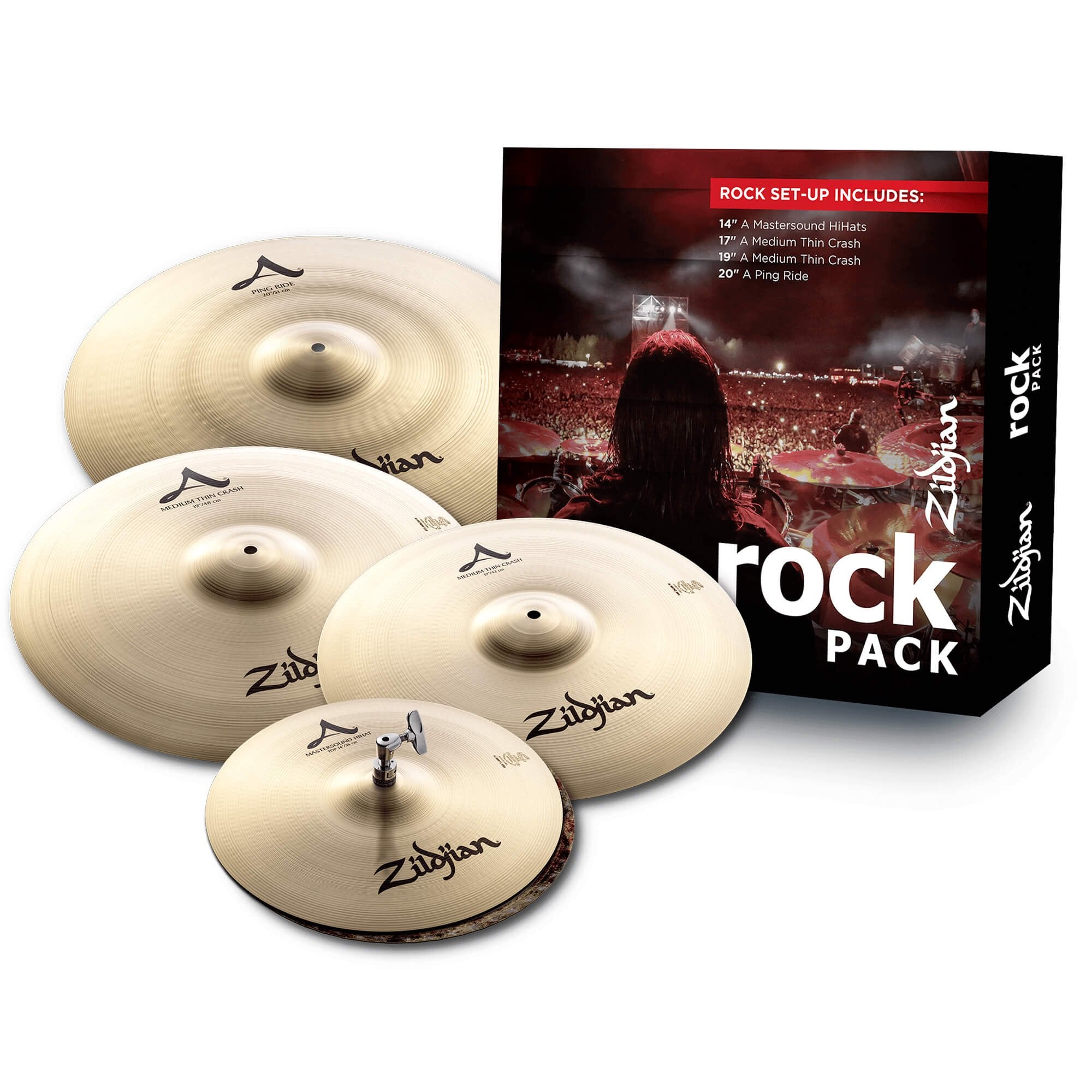 Zildjian A Rock Cymbal Pack a0801r
