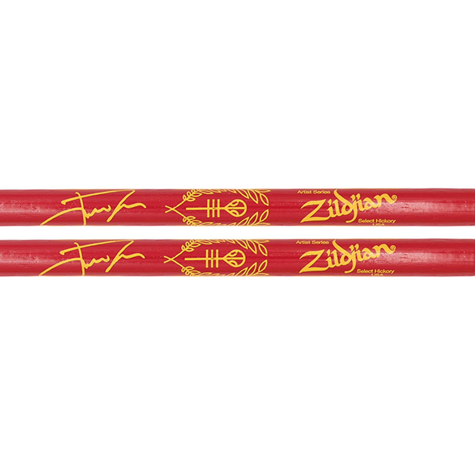 Zildjian Artist Series Josh Dun Drumsticks - Clancy Red - Image 1