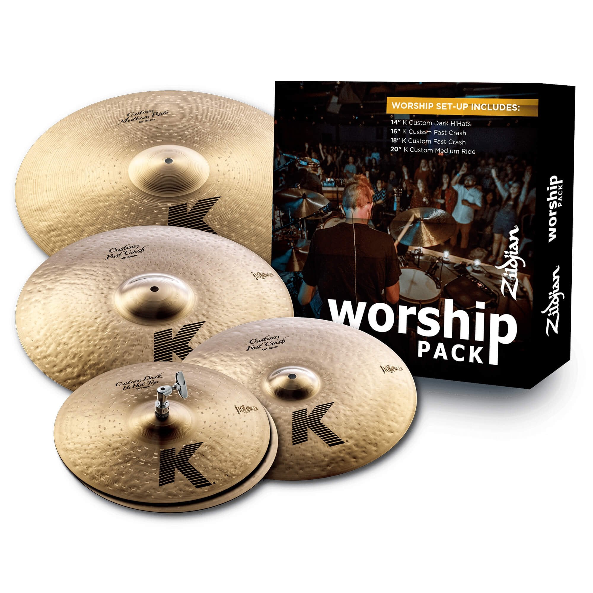 Zildjian K Custom Worship Cymbal Pack kc0801w