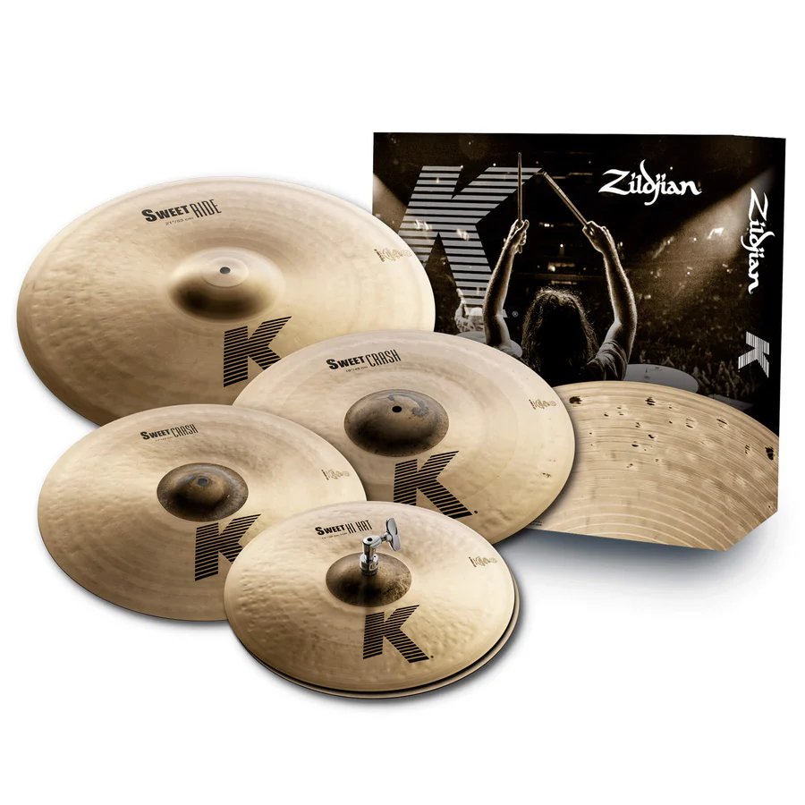 Zildjian K Sweet Cymbal Pack Individual Cymbals with Box Packaging