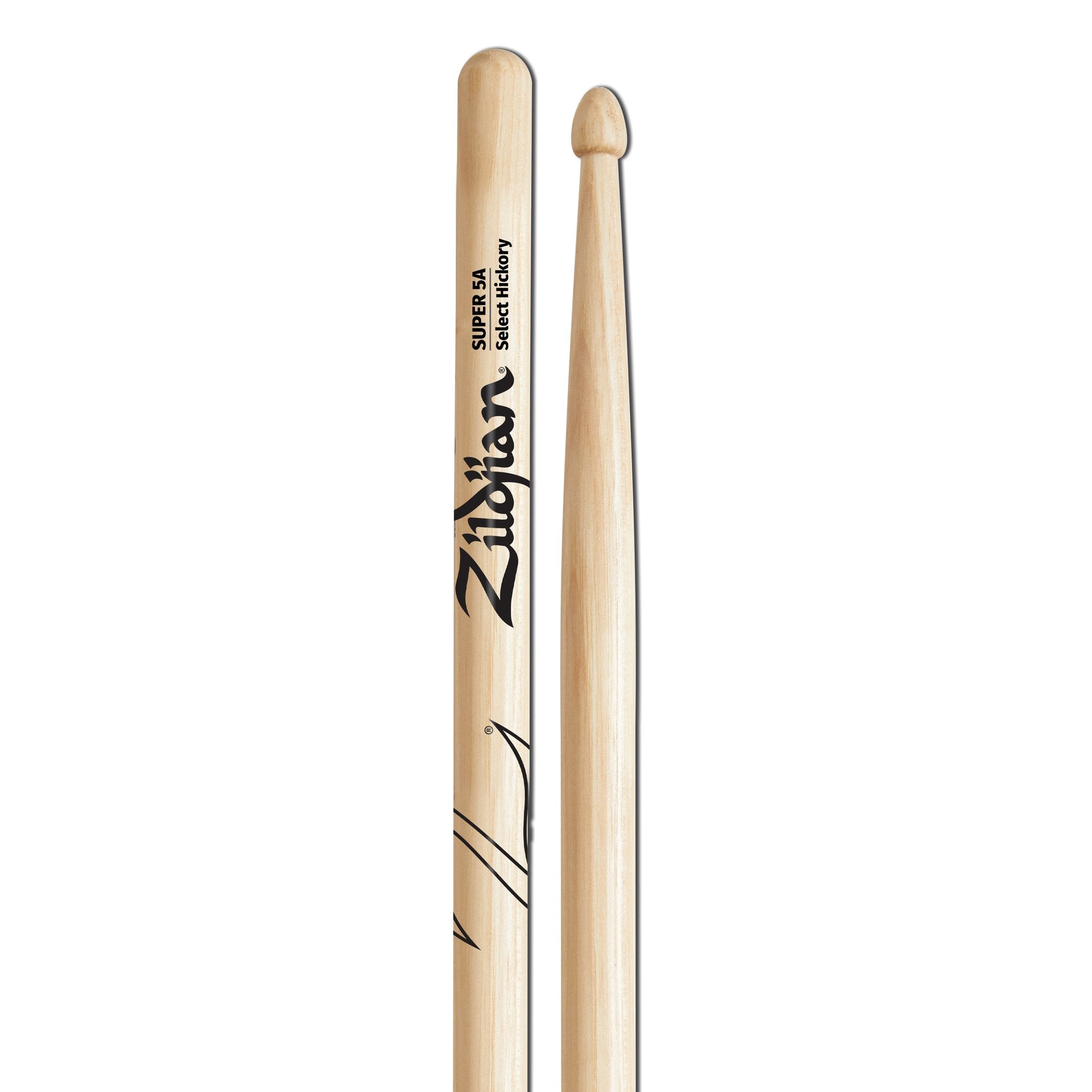 Zildjian Super 5A Wood Natural Drumsticks - Image 2