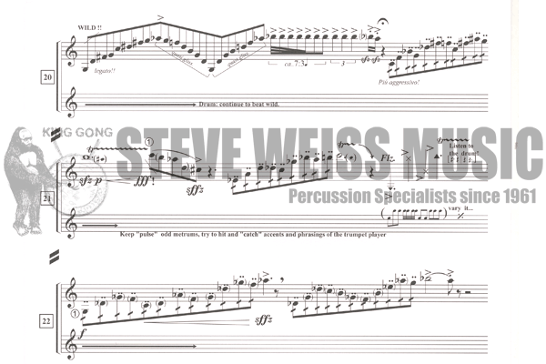 Zivkovic-Born to Beat Wild (for trumpet and very big drum)-BD/TP