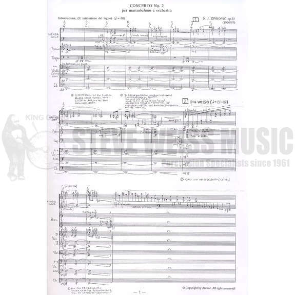 Zivkovic-Concerto No. 2 FULL SCORE