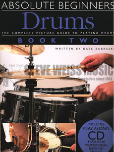 Zubraski-Absolute Beginners Drums Bk. 2 (CD)